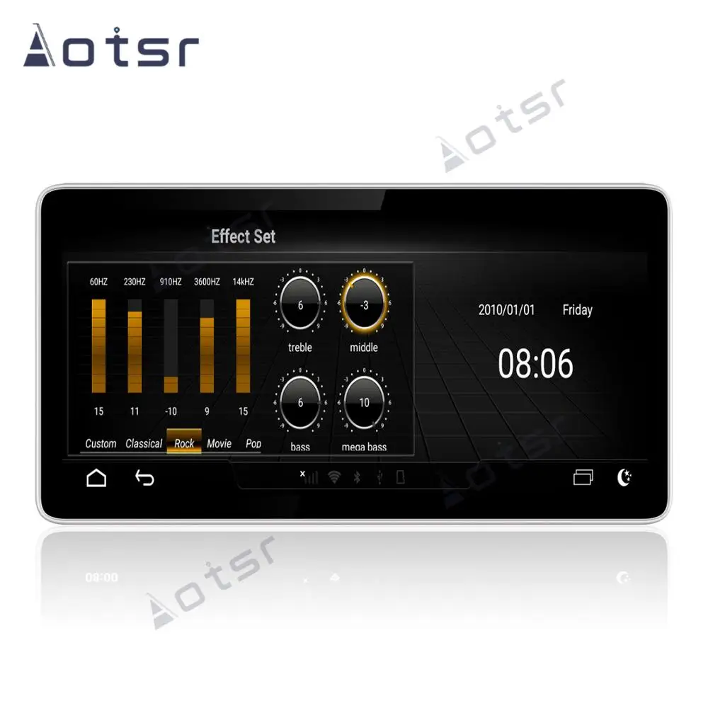Мультимедийный экран AOTSR на Android 9.0 для AUDI Q5L 9 33 дюйма HD Wi-Fi