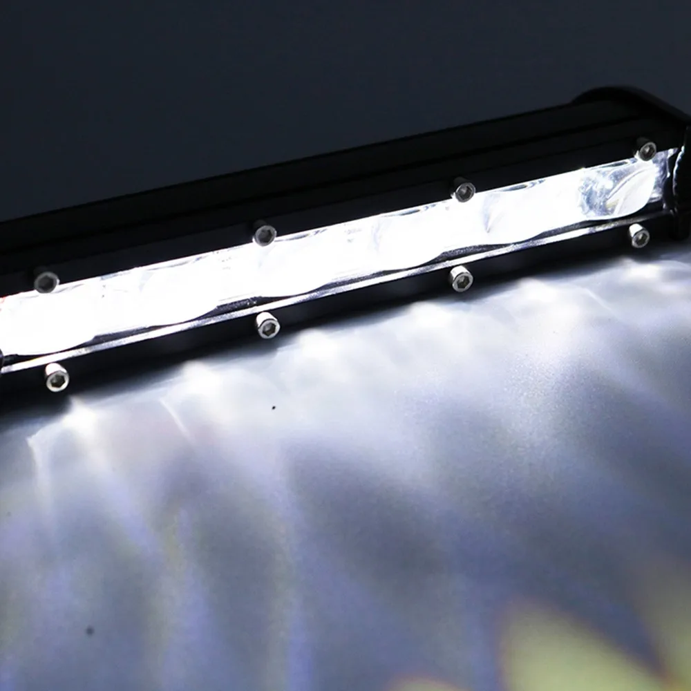 7 дюймов 18 Вт светодиодный тонкий кожаный чехол с Рабочий светильник бар