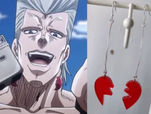 Невероятное приключение Жан-Пьер POLNAREFF Косплэй серьги-Крючки для ушей | Украшения