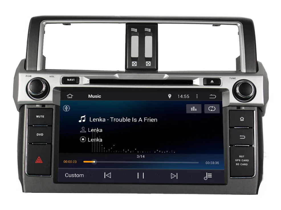 8 &quotAndroid 9 0 автомобильный DVD GPS для Toyota Prado 2014 Автомобильная навигационная система