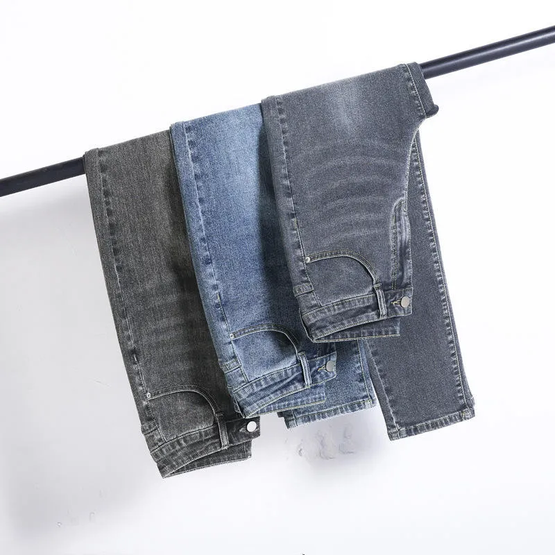 

New High Waist Jeans Women Clothes Casual Elastic Vintage Straight Denim Pants Loose Streetwear Mom Jeans Pantalon Femme Q3594