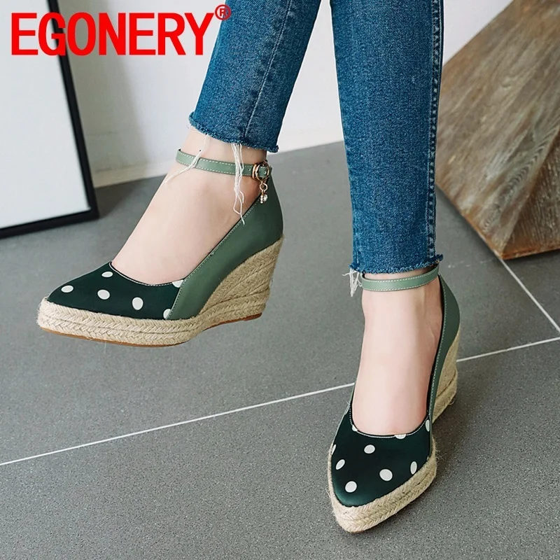EGONERY/Весенняя Новинка Выразительные повседневные женские туфли лодочки снаружи