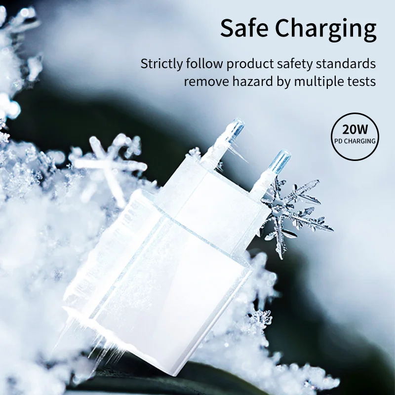 Зарядное устройство PD 20 Вт USB C для iPhone 12 Pro Max 11 Mini XR XS X 8 Plus адаптер зарядного