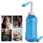 300 мл, средство для мытья носа для взрослых и детей, защита для носа, очищающее средство, увлажняет ребенка и взрослого, избегайте аллергического ринита Neti Pot