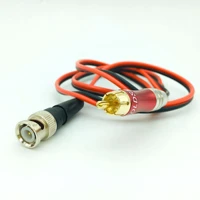 1pcs test cable bnc to rca male gold plated jumper surveillance video to av recorder extend oscilloscope 100cm