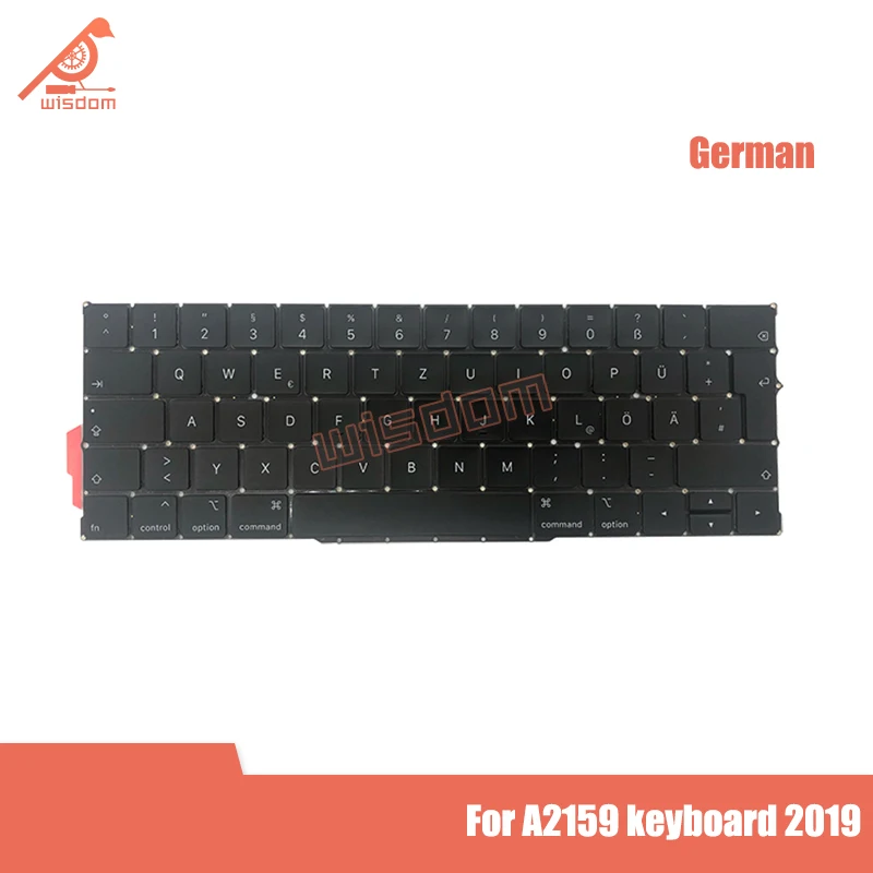 

Новая немецкая клавиатура A2159 для ноутбука MacBook Pro Retina 13,3 дюйма 2019 года EMC 3301