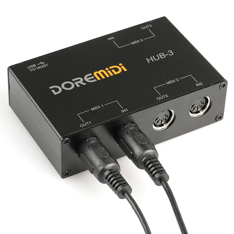 DOREMiDi HUB-3 USB Power Converter MIDI 33 Interface Box Controller Adapter AU For Electric Guitar Pedals Loop Box Synthesizer