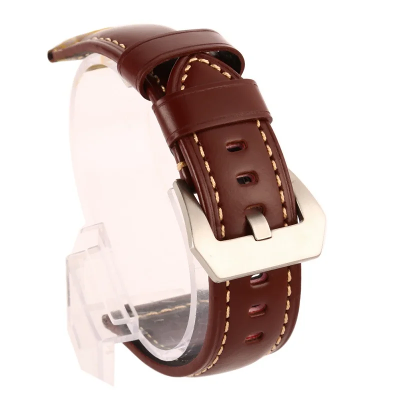

Leather Watchband Strap Business Adjustable Quick Release Metal Pin Buckled Wristband Bands Accessories