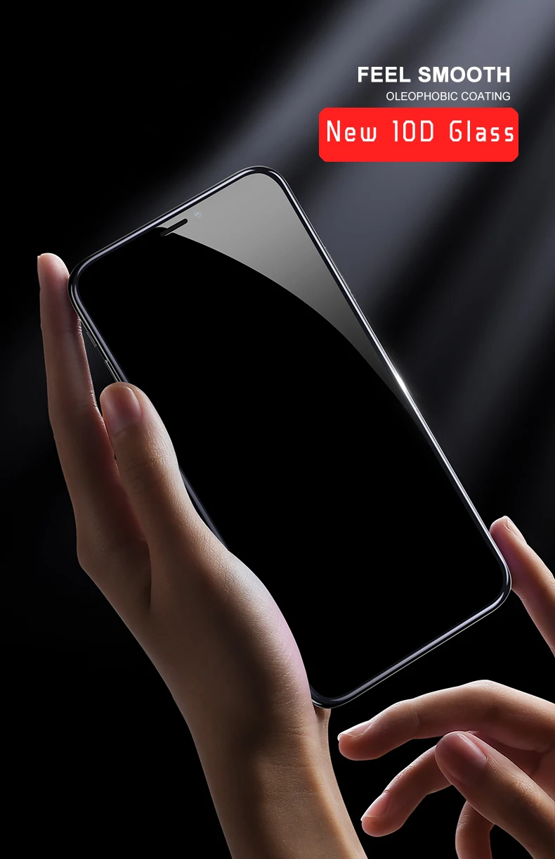 YIYONG 10 D полное покрытие закаленное стекло для iPhone 11 Pro Max стекло для iPhone X XR XS Max Защита экрана для iPhone11 Pro стекло