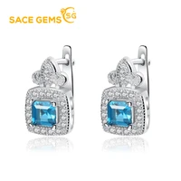 sace gems luxury women earrings s925 sterling silver set with grey london blue turquoise boutique jewelry for wedding parties