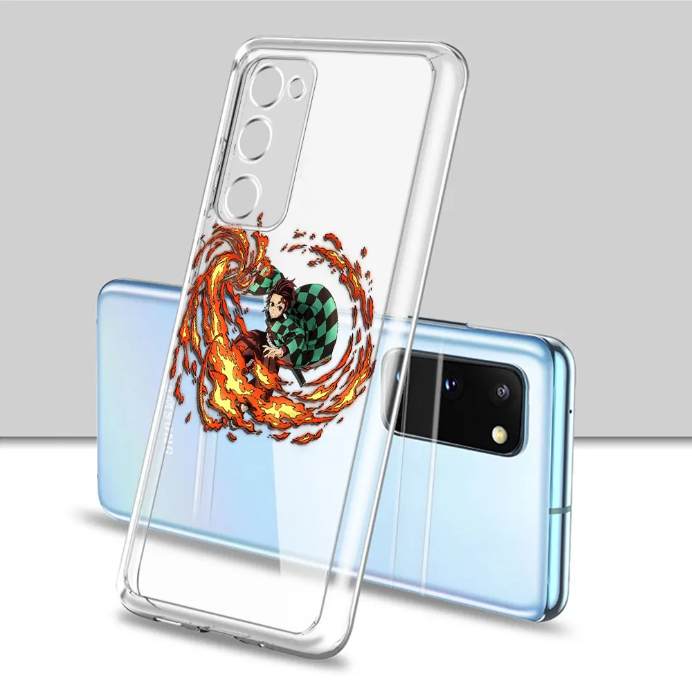 

Anime Demon Slayer Kamado Tanjuurou japan Case For Samsung Galaxy S21 S20 FE S10 Plus Transparent Soft Phone Note 20 10 Coque