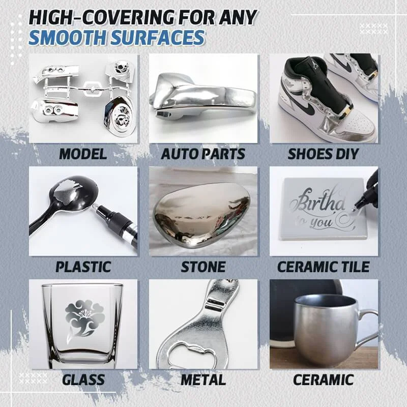 

Silver Mirror Marker DIY Paint Mirror Chrome Finish Water UV Resistent Student Supplies Craftwork Pen Accessories Dropshipping