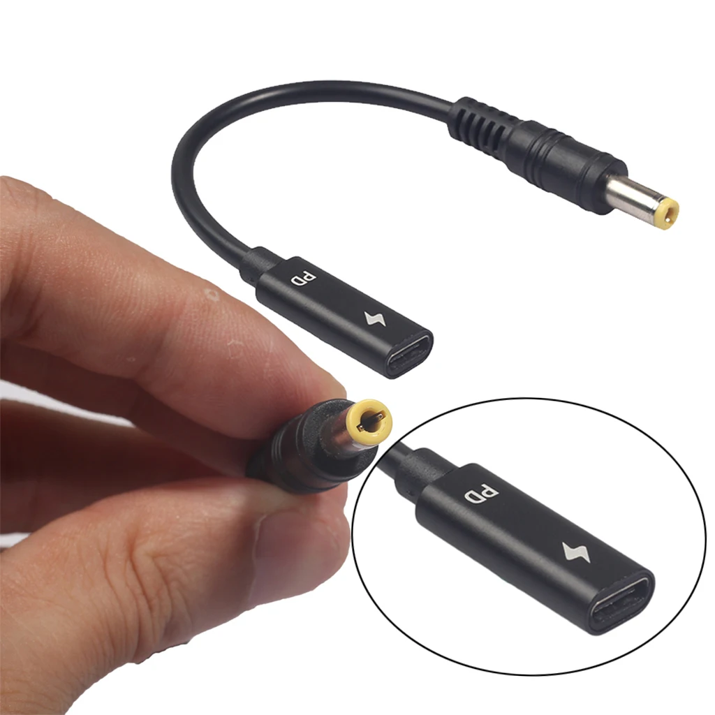 3671 29 USB 3 1 Тип C DC/DC 20V 5 2 мм \ u0026 штекер PD кабель для зарядки ноутбука черный|Детали и