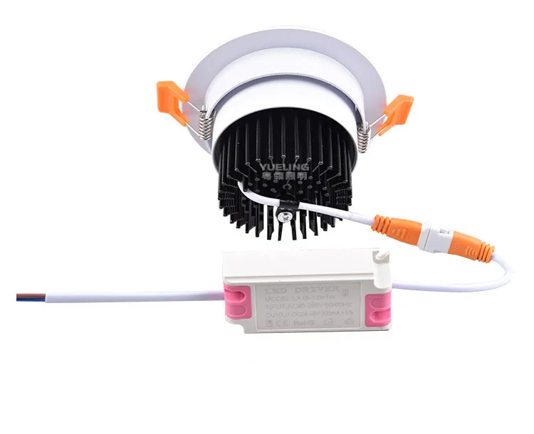 10pcs White Round Dimmable Led Downlight Light COB Ceiling Spot 7w 9w 12w 15W 20w Recessed Lights Lndoor Lighting | Освещение