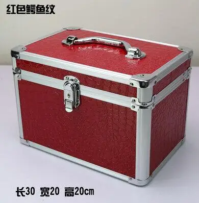 30 20 20 cm Модный чехол для костюма, алюминиевая косметичка, чехол для косметики, высокое качество, большая емкость, косметичка, органайзер, чехол для хранения, чехол s - Цвет: 30 20 20 cm