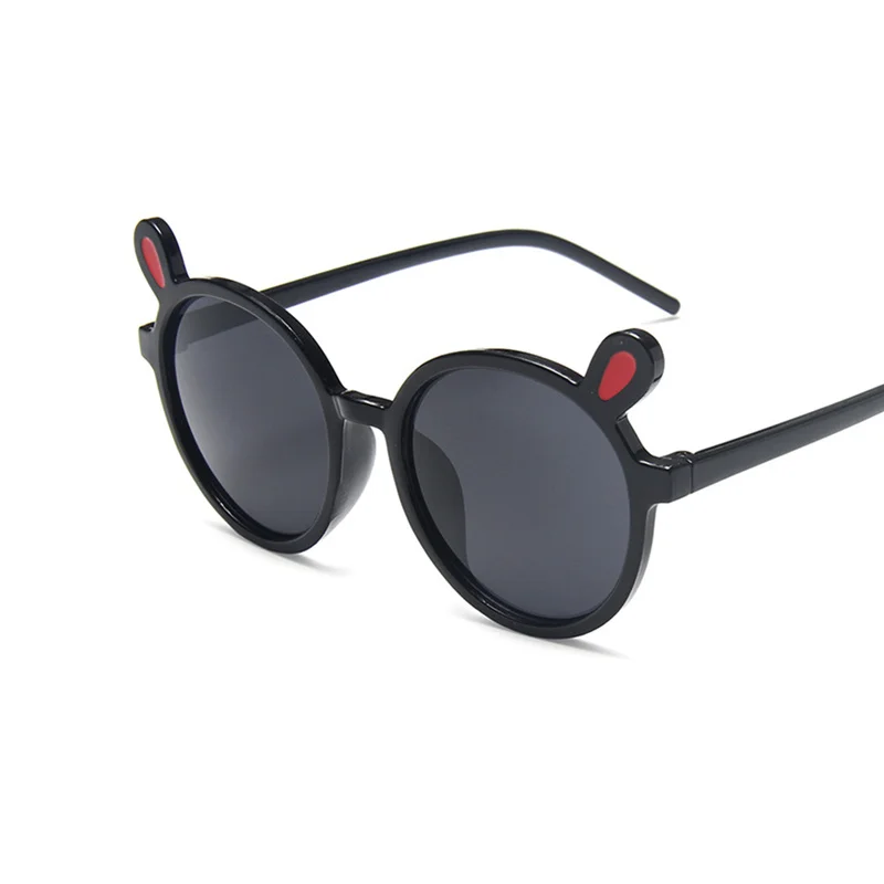 

Children's Sunglasses Cute Bear Ear Round Glasses Round GlassesTransparent Cartoon Kids Glasses Baby Frame Outdoor Look UV400