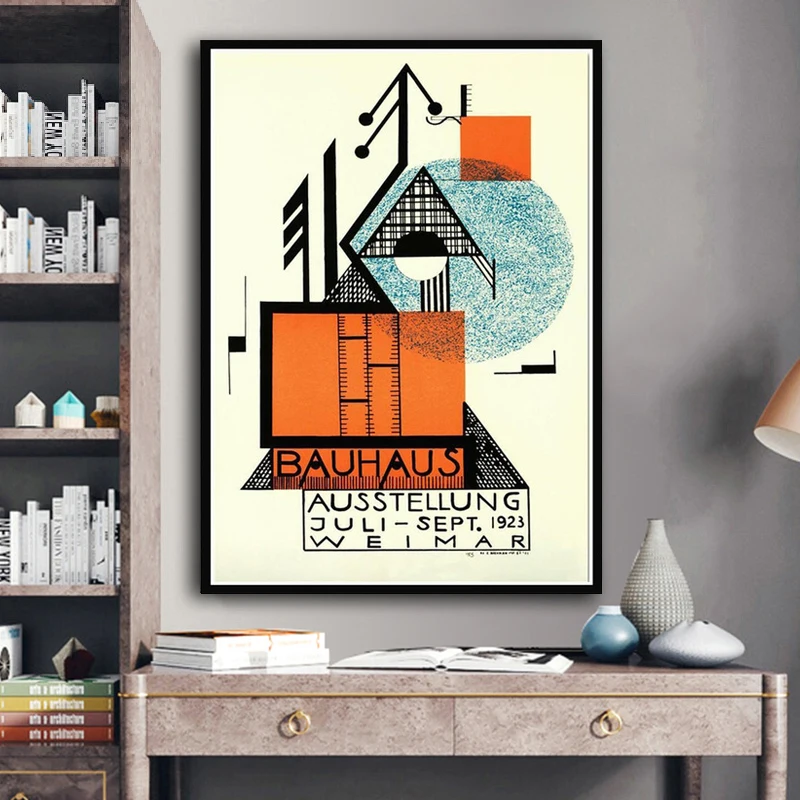 

Bauhaus Ausstellung 1923 Weimer Exhibition Art Poster Wall Art Picture Canvas Painting Posters and Prints for Room Home Decor