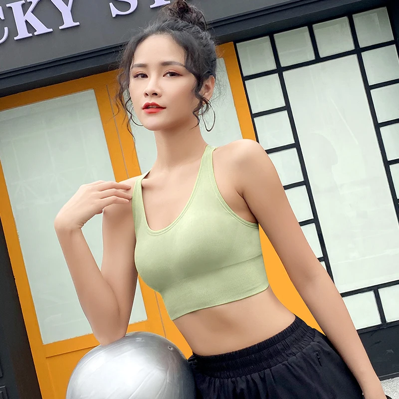 

Sports underwear female shockproof running yoga beauty vest style gathered stereotype anti-sag fitness bra