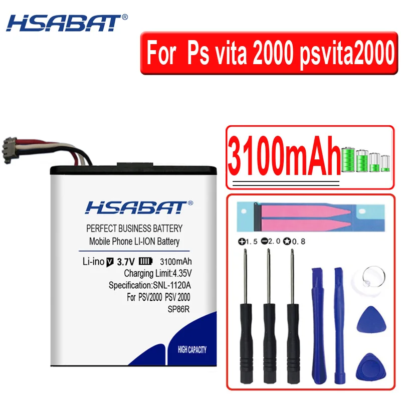 HSABAT 3100mAh SP86R Аккумулятор для Ps vita 2000 psv ita2000 psv 2XXX psv SP86R