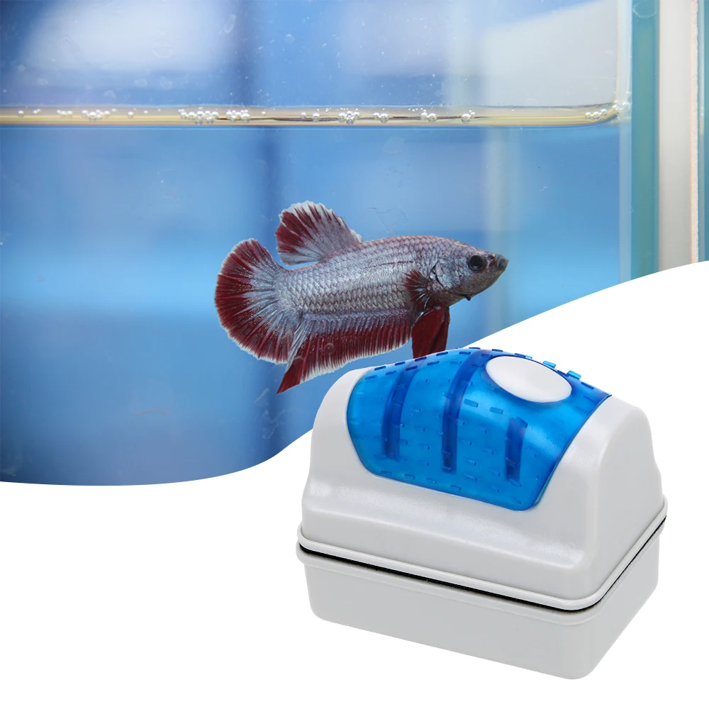

Floating Clean Glass Window Magnetic Brush Moss Remover Aquarium Fish Tank Brushes Algae Scraper Cleaner Brush Plastic Sponge