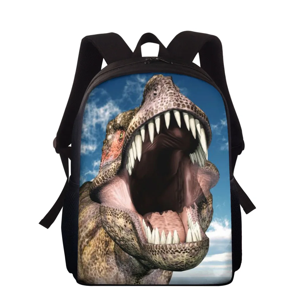 

Рюкзак для девочек, 15 дюймов, с рисунком тираннозавра, 3D динозавра