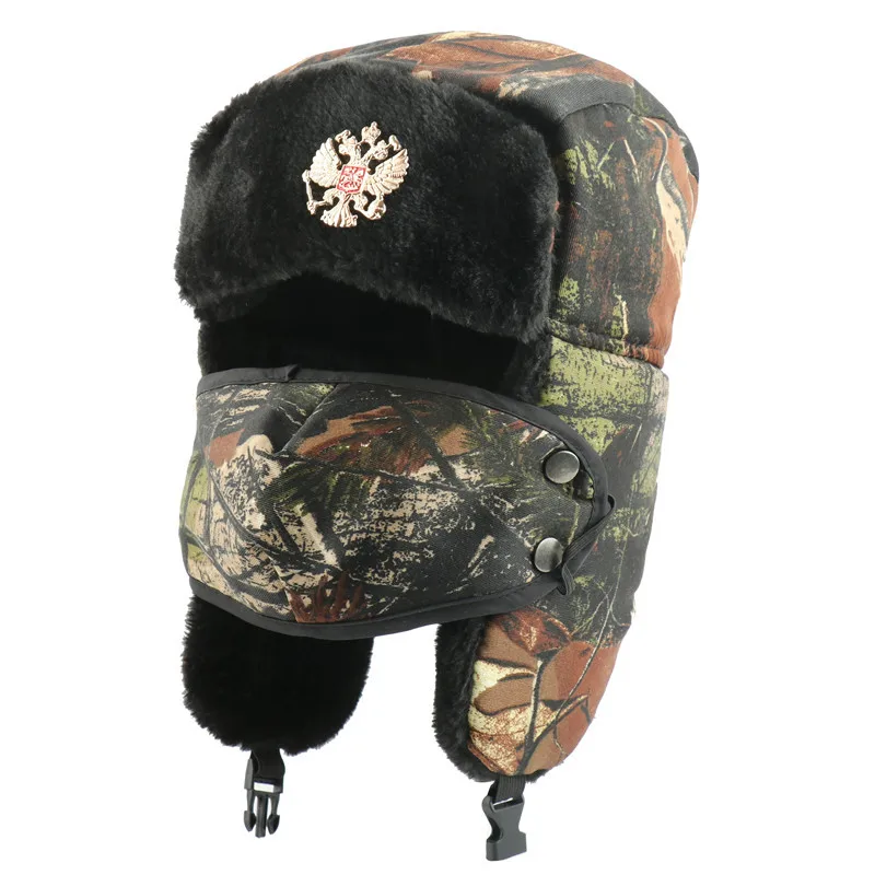 Советские и русские солдатские армейские шапки джунгли Дерево лист зимняя шапка