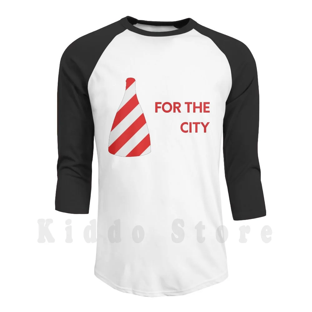 

" For The City " Red And White Bottle Kiln Original Gift Design Hoodies Long Sleeve Prediction Odds Efl