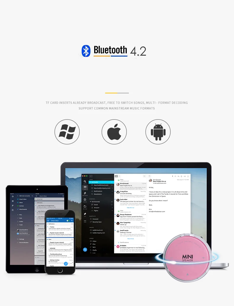 Портативный беспроводной мини bluetooth динамик P & 2 супер бас стерео перезаряжаемый