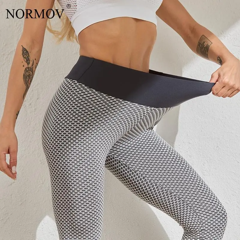 

NORMOV Sexy Womens Leggings Seamless Workout Fitness High Waist Leggings Push Up Breathable Sexy Gym Sports Running Leggings
