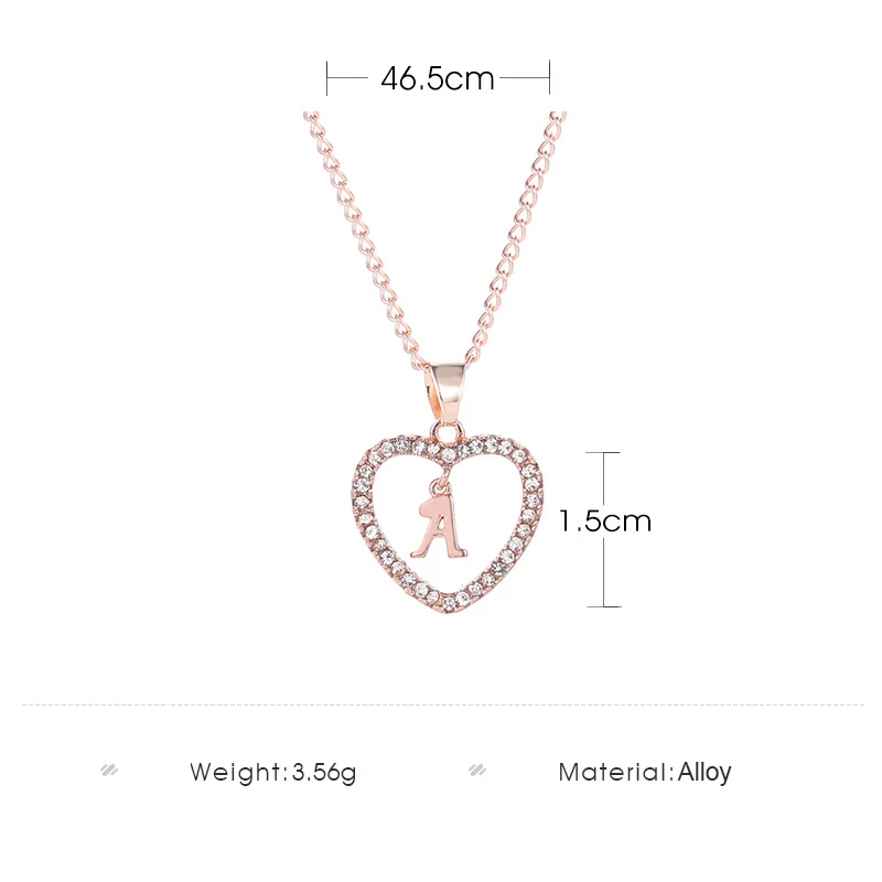 Ожерелье 26 Initial женское колье с подвеской под шею без ключиц надписью и именем