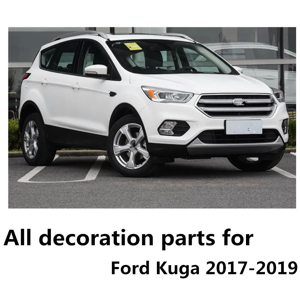 

For Ford Kuga Escape 2017 2018 2019 2020 Car ABS Chrome Console Temperature Air-condition Volume Switch Trim Frame Lamp 1pcs
