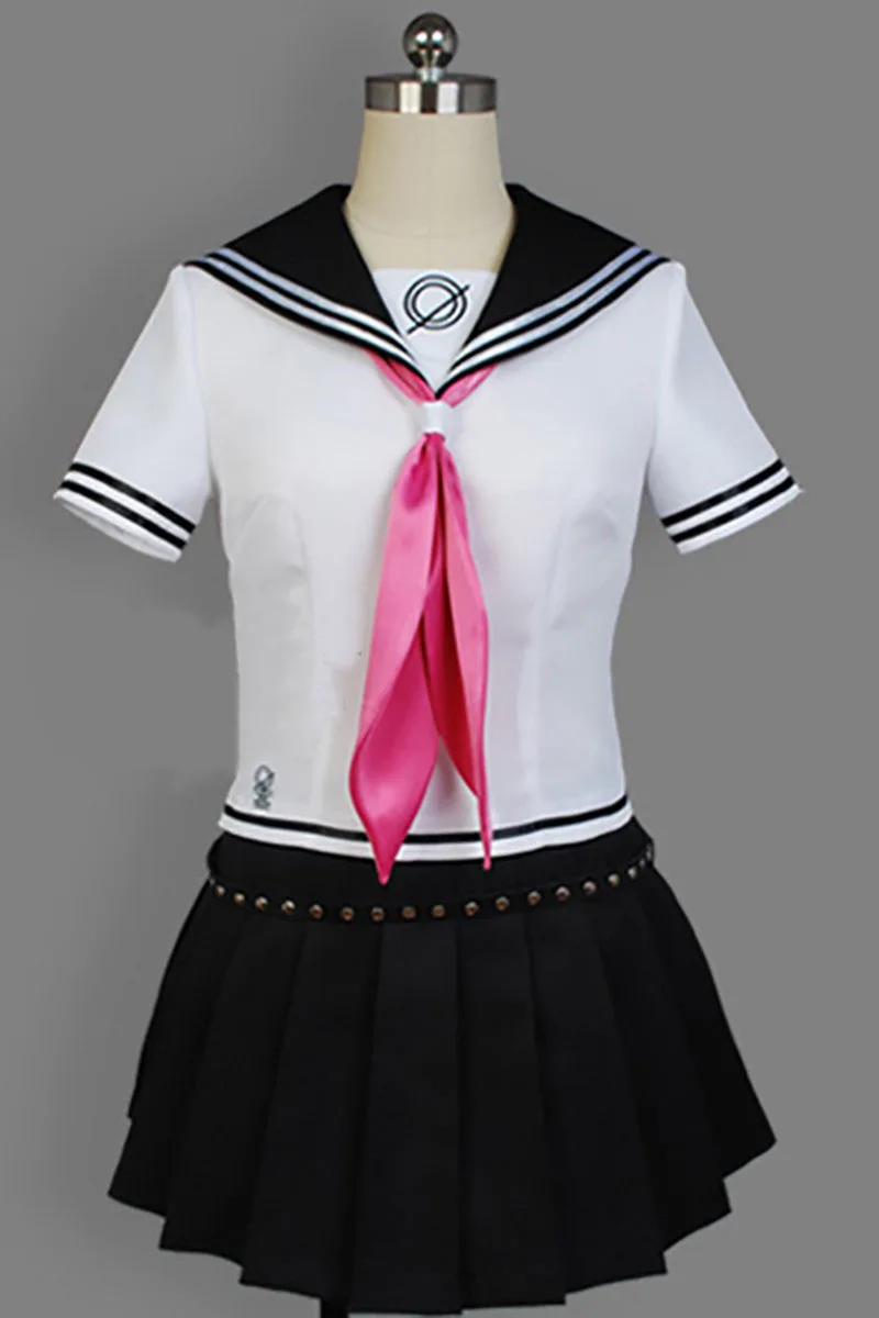 Супер DanganRonpa Ибуки Mioda Косплей Костюм Платье Униформа костюм Хэллоуин