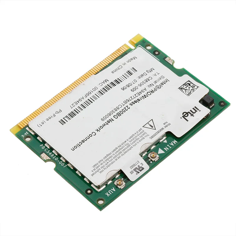 Intel Pro/Wireless 2200BG 802.11b/G Mini PCI сетевая карта Wi Fi для Toshiba Dell|Сетевые карты| |