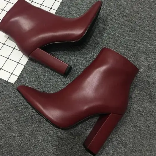 Новинка Женская обувь из натуральной кожи наивысшего качества Ботинки на