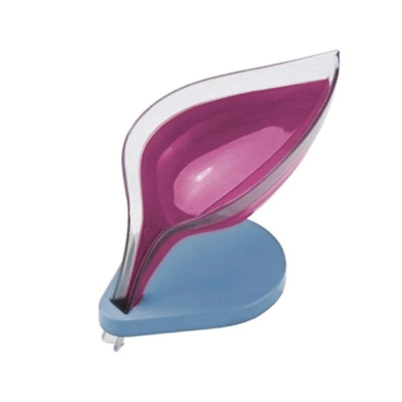 Непористый держатель для мыла на присоске мыльница в форме листа туалет белье