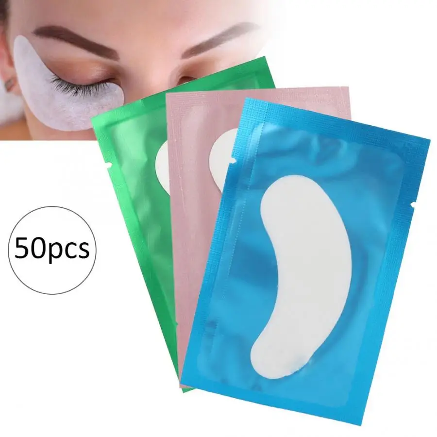 Ресницы 50 шт набор наращивание ресниц изоляционная накладка макияж патчи для