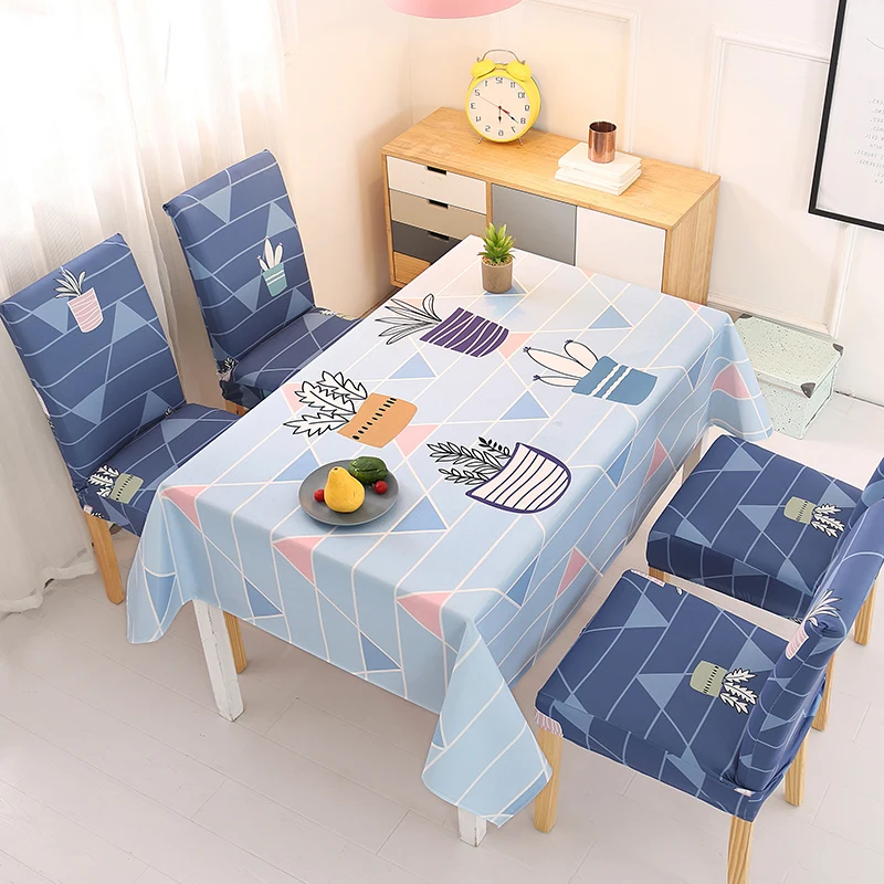 Скатерти и чехлы для стульев прямоугольная настольная Ткань Водонепроницаемая