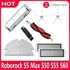 Новинка 2021, съемная основная и боковая щетки Xiaomi Roborock S5, MAX S6, S6MAX, S55, S51, S55, моющиеся детали фильтра