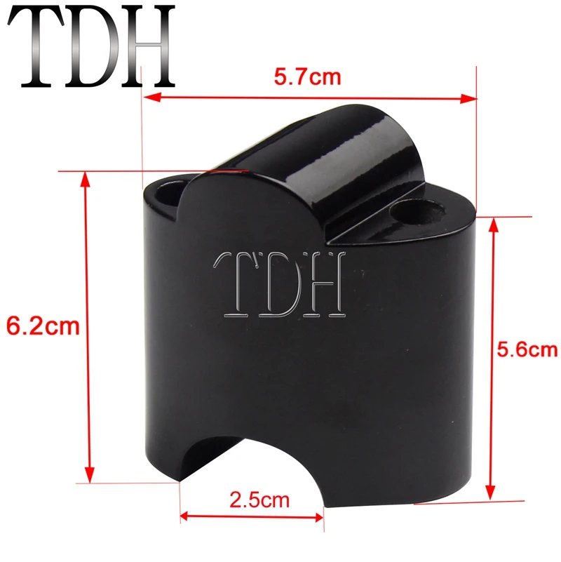 Черный алюминиевый руль для мотоцикла с ЧПУ высота подъема 2 дюйма расширение 1