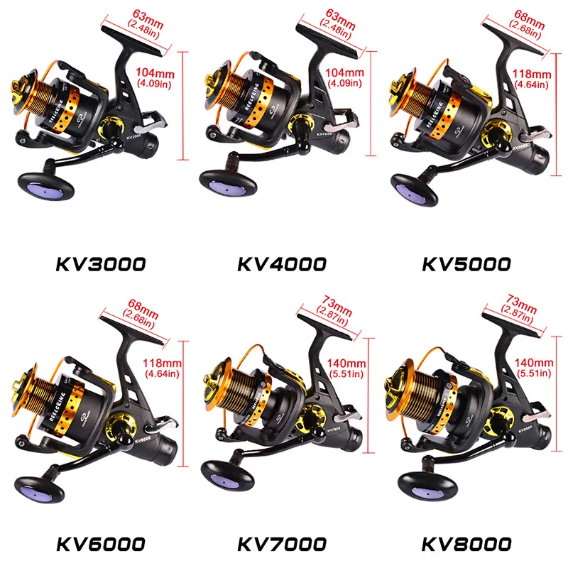 LIEYUWANG Высококачественная кв Рыболовная катушка металлическая CNC Катушка