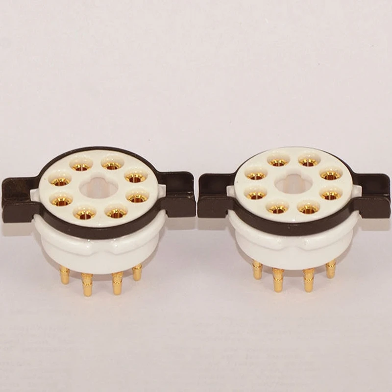 2x 8pin EL34 6SN7 KT88 5U4G 274B 6L6 5AR4 KT66 6V6 Octal Gold tube socket|Электрические вилки| |