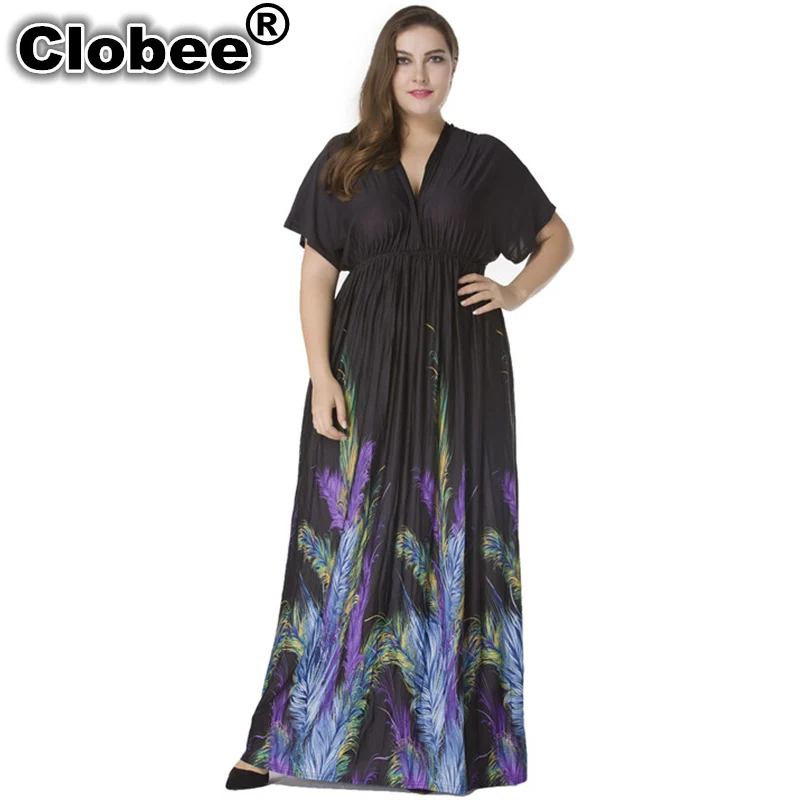 Женское пляжное платье с v образным вырезом Летнее Длинное Платье макси коротким