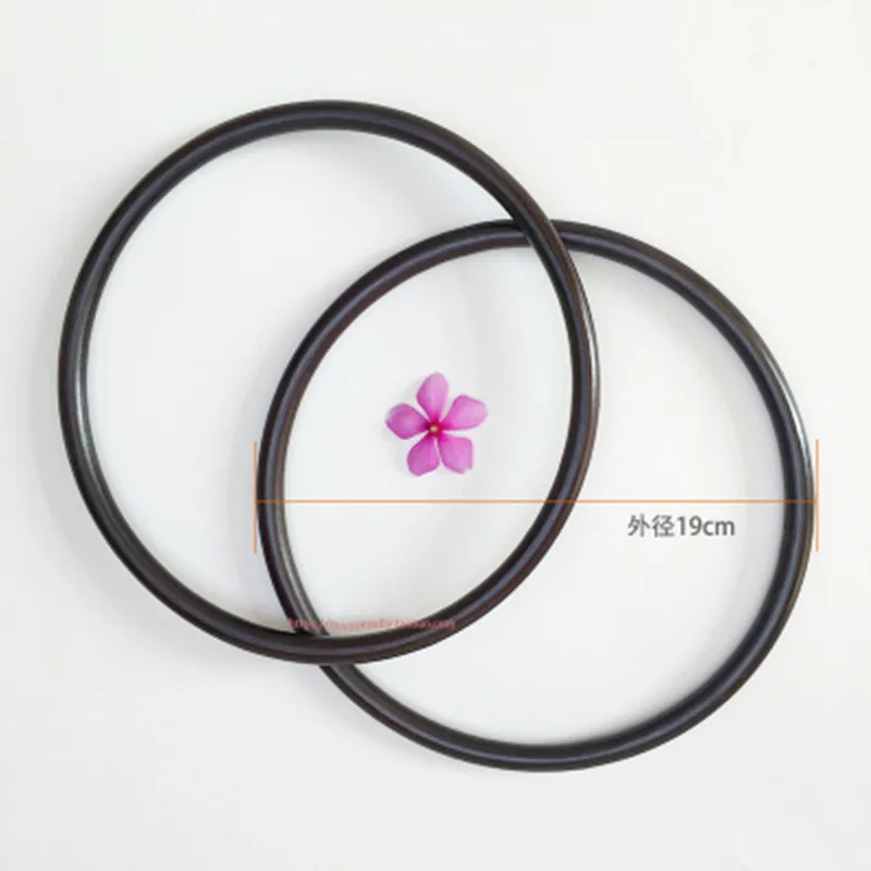 Одна пара = 2 шт. круглая форма кольца из ротанга бамбуковые ручки obag кошелек рама