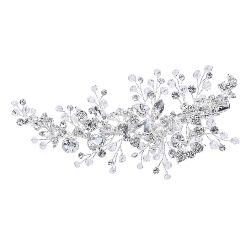 

2021 beautiful bride headdress diamond hairpin wedding side clip handmade wedding ornaments original design hair ornaments NEW