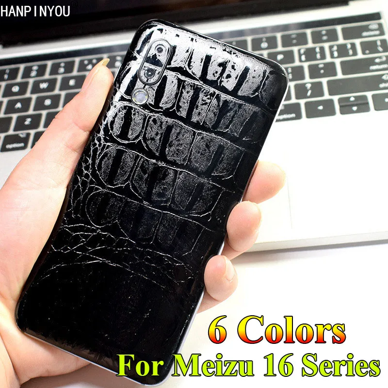Для Meizu 16th 16X 16Xs 16T 17 Pro узор из крокодиловой/змеиной кожи кожаная задняя матовая
