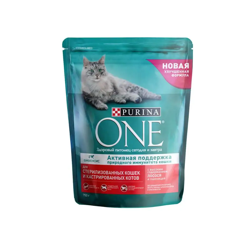 Purina одна сухая еда для стерилизованных кошек с лососом и пшеницей посылка 750