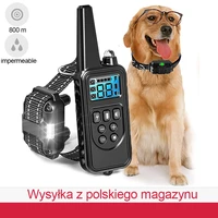 electronic dog training collar waterproof 800m training dog snack bag pet accessories reusable chargable dog collar