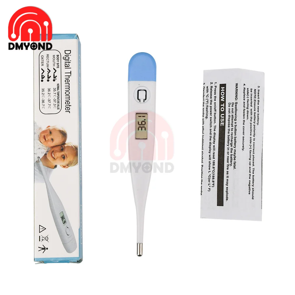 Цифровой ЖК-термометр с подогревом для полости рта детский младенцев рабочая