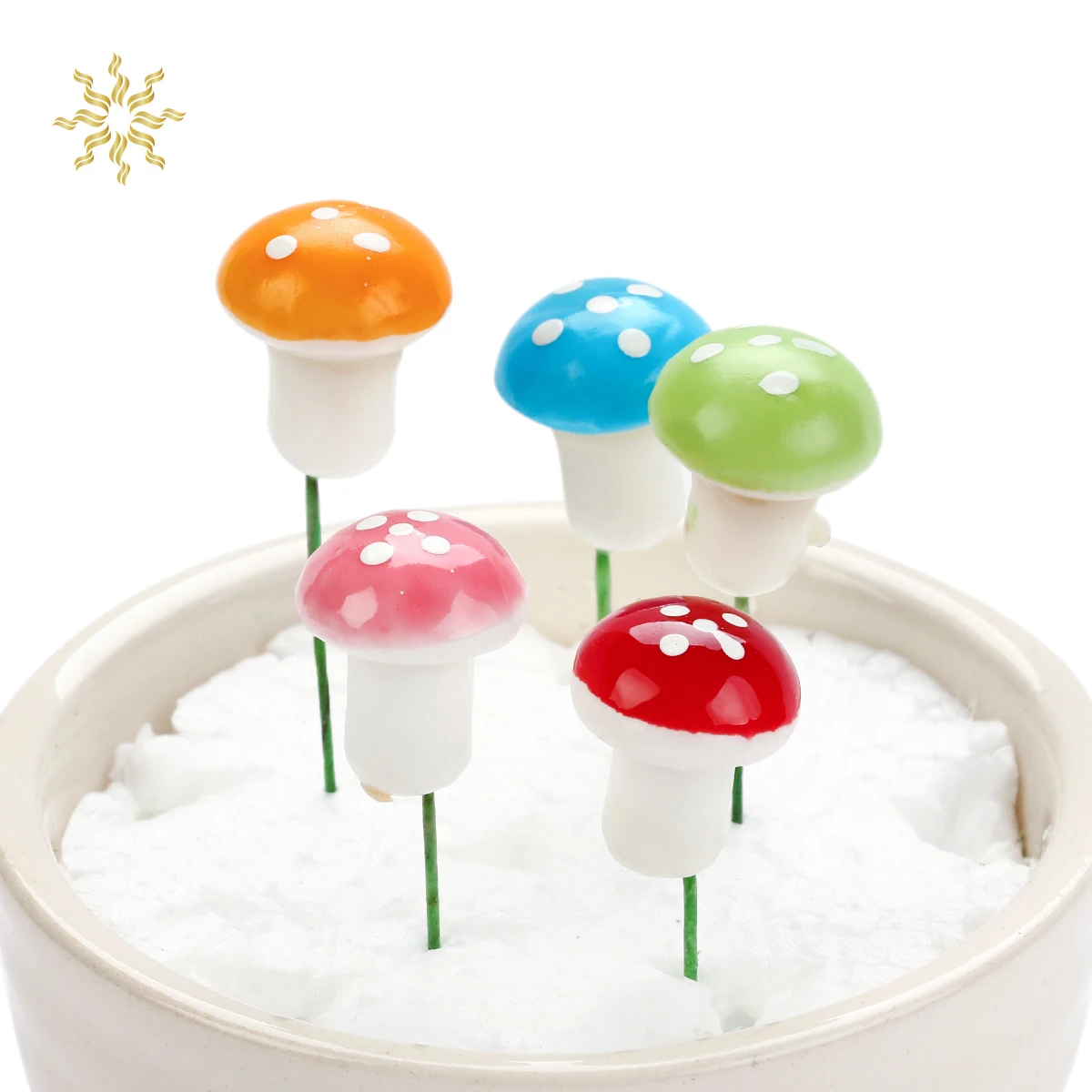 Миниатюрный искусственный Пенопласт в горшке мини гриб для рукоделия