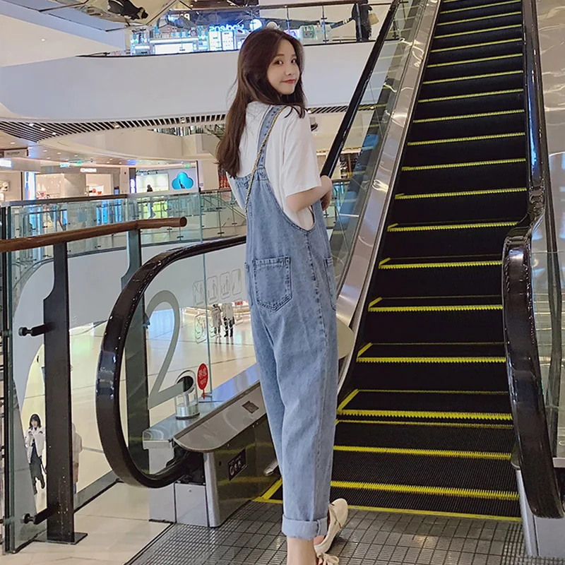 Ladies jeans mother jeans high waist jeans high elastic large size stretch jeans ladies washed high waist tooling cropped pants